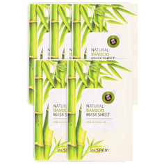 The SAEM Natural Bamboo Mask Sheet тканевая маска для лица с экстрактом бамбука 5 шт.