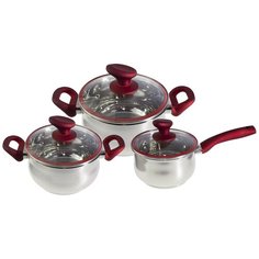 Набор посуды PROFFI KITCHEN PKT0130 из нержавеющей стали RUBIN