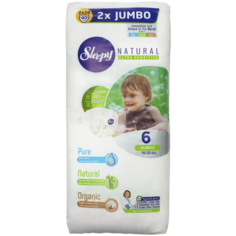 Sleepy подгузники Natural Ultra Sensitive 6 (15-25 кг), 40 шт.