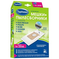 Тайфун Бумажные мешки-пылесборники TA 2515E белый 5 шт. Taifun