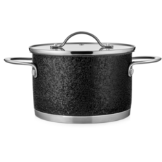 Кастрюля Esprado Espacio, 2.8 л, стальной/черный