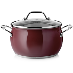 Кастрюля Esprado Turia Marsala, 3 л, серебристый/бордо