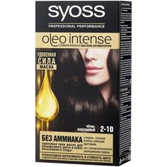 Syoss Oleo Intense Стойкая краска для волос, 2-10 чёрно-каштановый