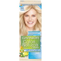 GARNIER Color Naturals стойкая интенсивная осветляющая крем-краска для волос, 1001, Пепельный Ультраблонд