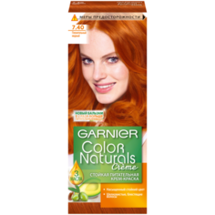 GARNIER Color Naturals стойкая питательная крем-краска для волос, 7.40, Пленительный медный