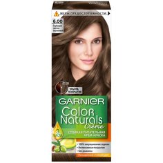GARNIER Color Naturals стойкая питательная крем-краска для волос, 6.00, Глубокий светло-каштановый