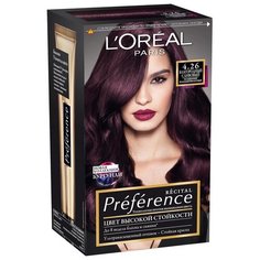 LOreal Paris Preference Recital стойкая краска для волос, 4.26 благородный сливовый
