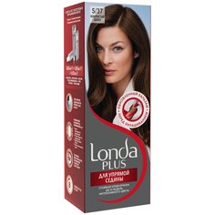 Londa для Упрямой седины стойкая крем-краска для волос, 5/37 (34) золотистый шатен