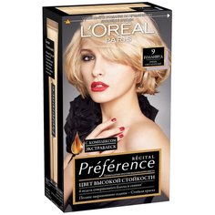 LOreal Paris Preference Recital стойкая краска для волос, 9, Голливуд