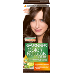 GARNIER Color Naturals стойкая питательная крем-краска для волос, 4.1/2, Горький Шоколад