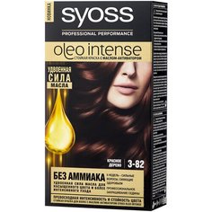 Syoss Oleo Intense Стойкая краска для волос, 3-82 Красное дерево