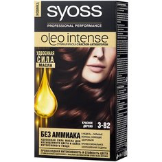 Syoss Oleo Intense Стойкая краска для волос, 3-82 Красное дерево