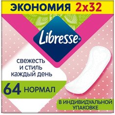 Libresse прокладки ежедневные DailyFresh Normal, 64 шт.