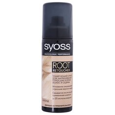 Спрей Syoss Root Retoucher тонирующий для закрашивания отросших корней волос и седины, оттенок Блонд, 120 мл