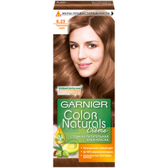 GARNIER Color Naturals стойкая питательная крем-краска для волос, 6.23, Перламутровый миндаль