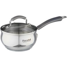 Ковш Rondell Charm, 1.4 л, серебристый/черный