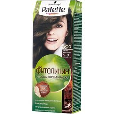 Palette Фитолиния Стойкая крем-краска для волос, 600 5-0 Светло-каштановый, 110 мл