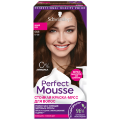 Schwarzkopf Perfect Mousse Стойкая краска-мусс для волос, 668, Лесной Орех
