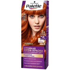 Palette Интенсивный цвет Стойкая крем-краска для волос, KR7 7-77 Роскошный медный