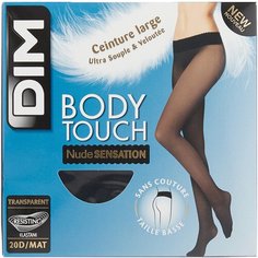 Колготки DIM Body Touch Nude Sensation Transparent, 20 den, размер 2, noir (черный)