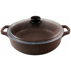 Кастрюля-жаровня Традиция Доломит ТД9283, 3.2 л, коричневый