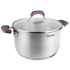 Кастрюля Rondell Bojole, 5.6 л, серебристый