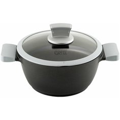 Кастрюля GIPFEL MAYER, 2.2 л, черный/серый