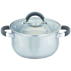 Кастрюля Appetite Sofia, 3.3 л, серебристый/черный