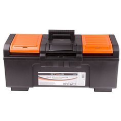 Ящик с органайзером Stels 90763 58.7x25.7x28 см 24 черный/оранжевый