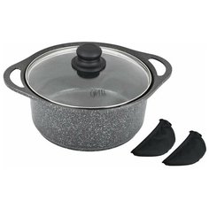 Кастрюля GIPFEL Zenit, 4.3 л, графит