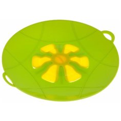 Крышка-невыкипайка BRADEX TK 0081, 29 см салатовый/желтый