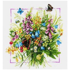 Lanarte Набор для вышивания Летний букет 36 x 38 см (0144571-PN)