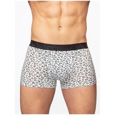 Salvador Dali Трусы боксеры с принтом морские камушки, профилированный гульфик, размер M, белый