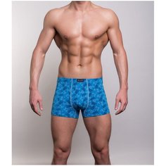 Salvador Dali Трусы боксеры с профилированным гульфиком, размер M, голубой