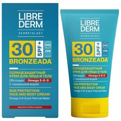 Librederm Bronzeada солнцезащитный крем для лица и тела Omega 3-6-9 SPF 30 150 мл