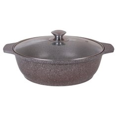 Кастрюля Kukmara Мраморная, 3 л, кофейный мрамор