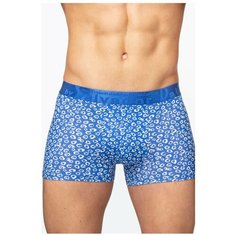 Salvador Dali Трусы боксеры с принтом морские камушки, профилированный гульфик, размер XXL, голубой