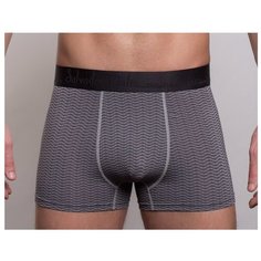 Salvador Dali Трусы боксеры классической посадки с геометрическим рисунком, размер M, серый