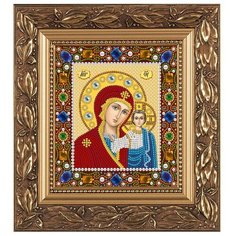NOVA SLOBODA Набор для вышивания бисером иконы Богородица Казанская 13 х 15 см (Д6025)