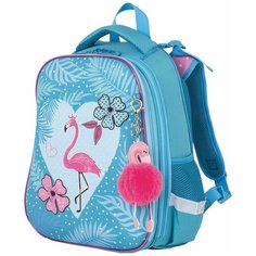 BRAUBERG Ранец Premium Flamingo (228785), голубой