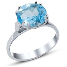 Silver WINGS Кольцо с топазами из серебра 21vrafa01808-19, размер 17