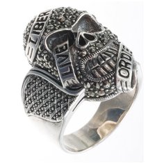 МАРКАЗИТ Кольцо с марказитами из серебра HR854, размер 20