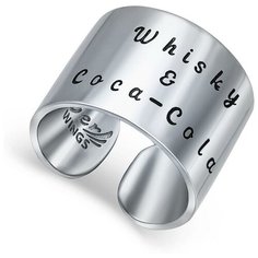 Silver WINGS Кольцо с эмалью из серебра 21wcc-w-198, размер 17.5