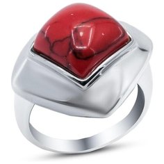 Silver WINGS Кольцо с кораллами из серебра 21sr1011-97, размер 17.5