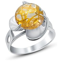 Silver WINGS Кольцо с кварцами из серебра 21vrafa02731s-19, размер 18.5