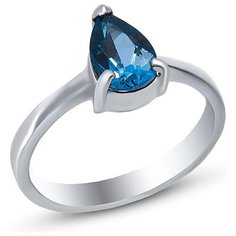 Silver WINGS Кольцо с топазами из серебра 210015-32-240, размер 17