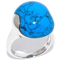 Silver WINGS Кольцо с бирюзой из серебра 21sr000786c-1-96, размер 17