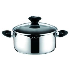 Кастрюля Tescoma Presto 728318, 2 л, стальной/черный