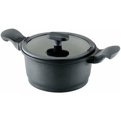 Кастрюля GIPFEL VEDING, 6.2 л, черный/серый