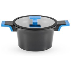 Кастрюля GIPFEL TIFFI, 5 л, черный/голубой